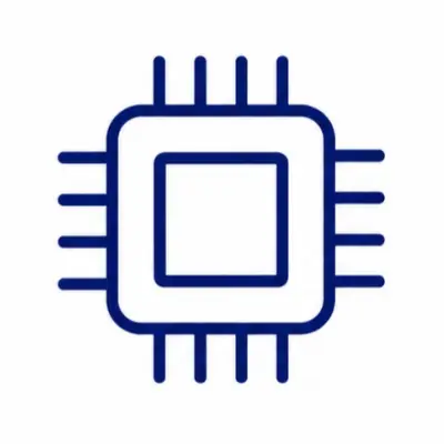 Semiconductor manufacturing industry icon for case study section