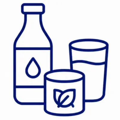 Food and beverage processing industry icon for filtration